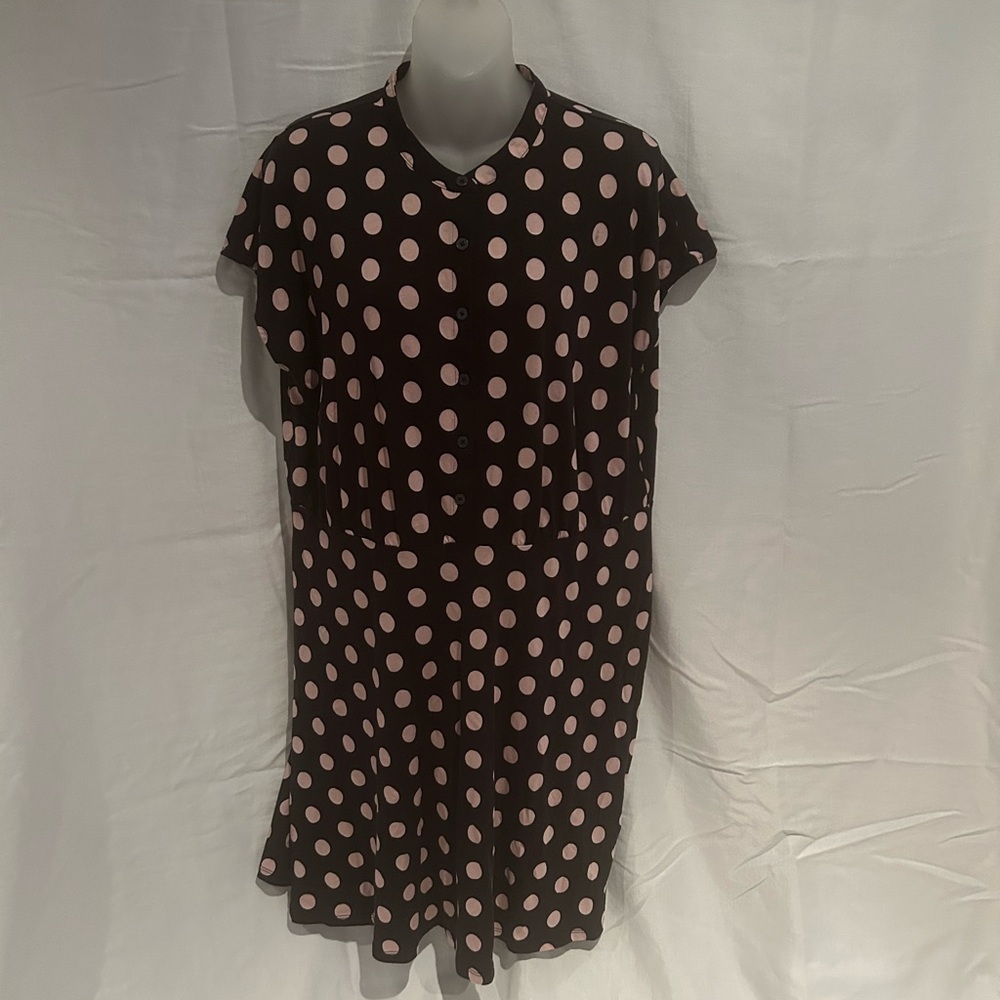 Boden - mini button down cap sleeve dress